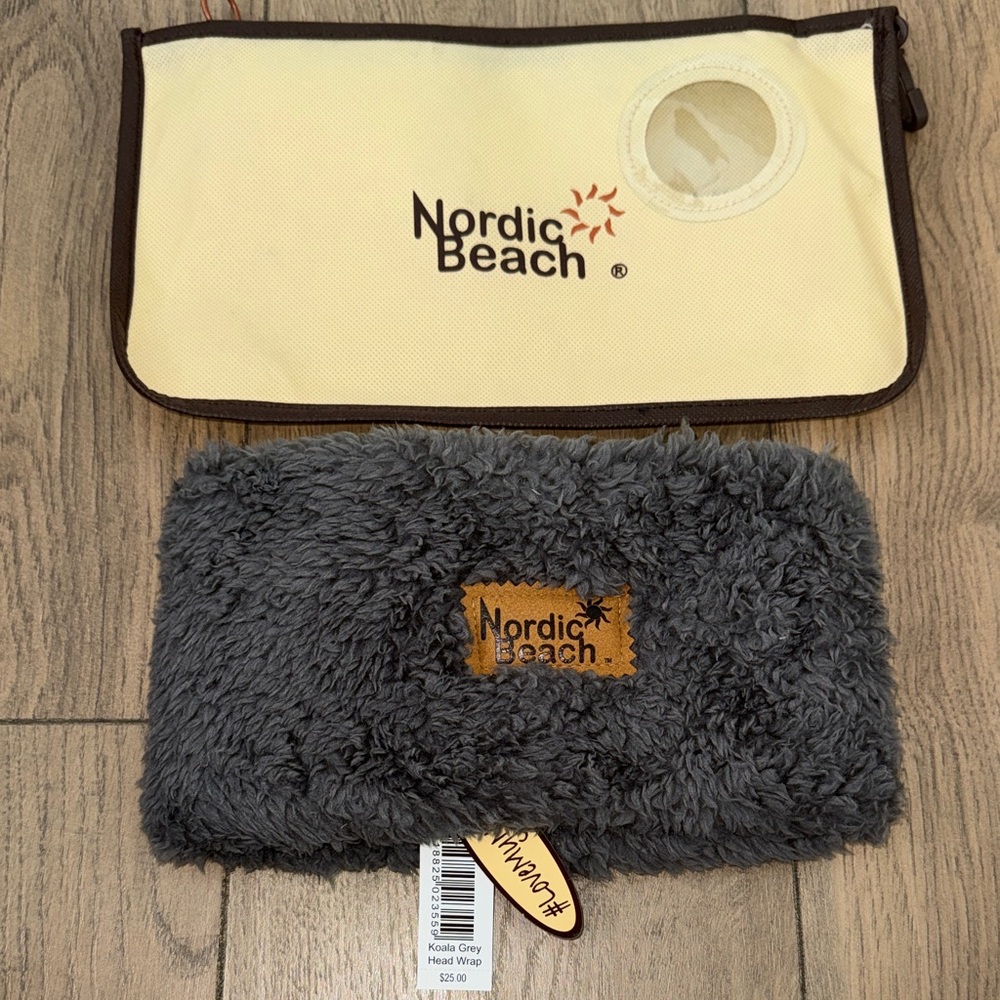 NWT Nordic Beach Koala Grey Head Wrap
